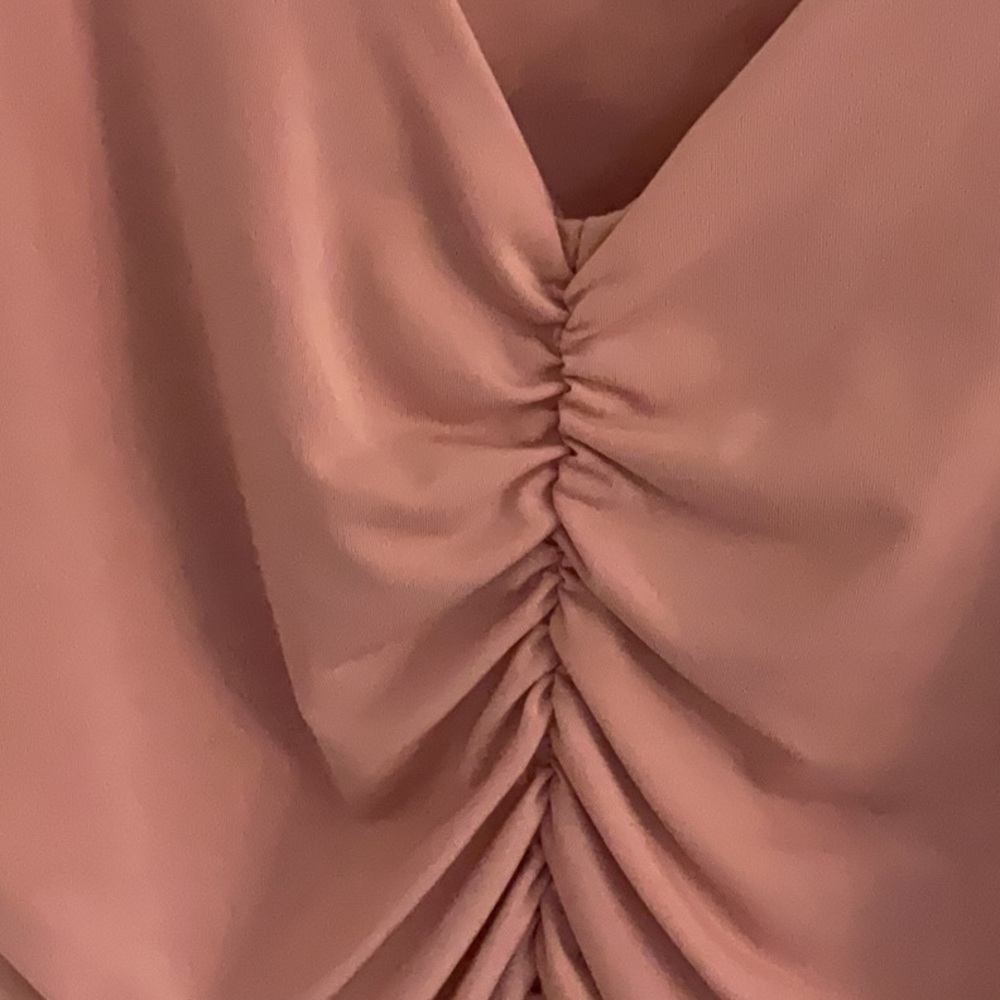 Pink Ruched Tank Top - Picture 3 of 6